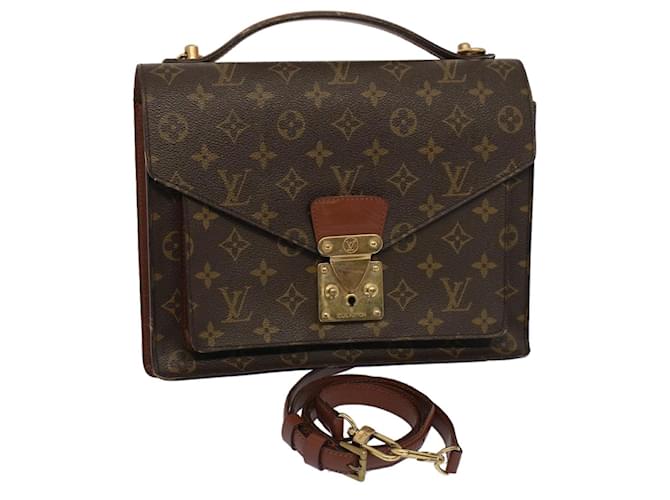 Louis Vuitton Monogram Monceau 28 Hand Bag 2way M51185 LV Auth 52185 Cloth  ref.1320407