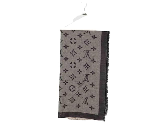 Louis Vuitton sciarpa di lana Grigio  ref.1320438