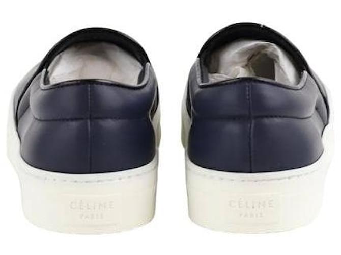 Céline Baskets en cuir Bleu Marine  ref.1320439