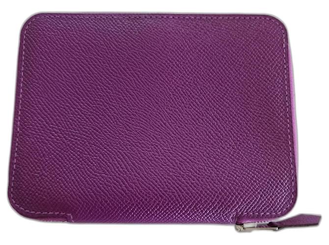 Hermès GM Zip Agenda Cover Purple Leather  ref.1320469