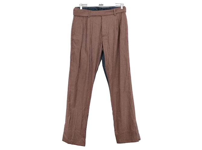 Unravel Project Wide-Leg Wool Trousers Brown  ref.1320481