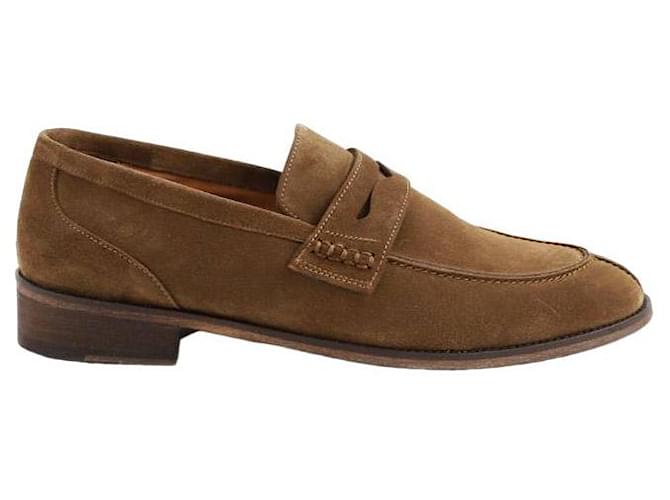 Anthology Paris Leather loafers Brown  ref.1320488