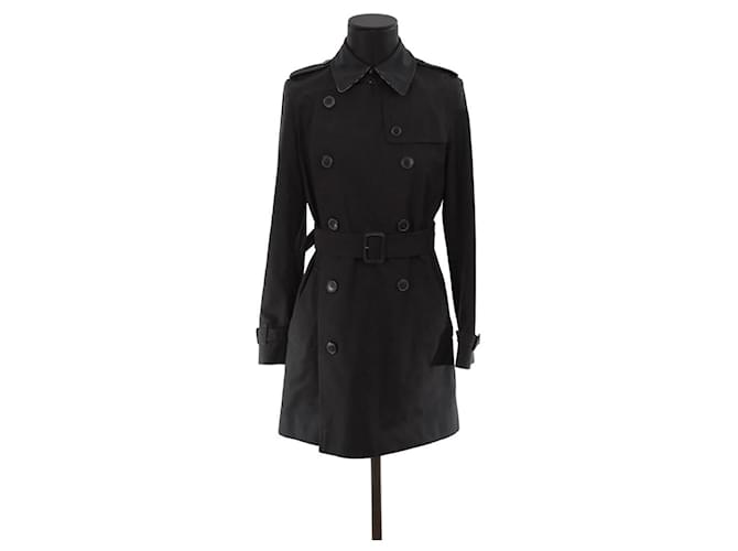 Burberry Trench-coat Polyester Noir  ref.1320491