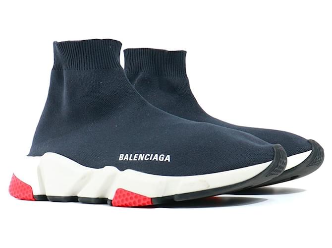 BALENCIAGA Scarpe da ginnastica T.Unione Europea 40 stoffa Blu navy Tela  ref.1320495