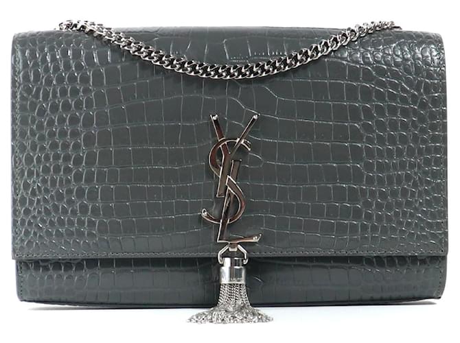 SAINT LAURENT  Handbags T.  leather Grey  ref.1320497