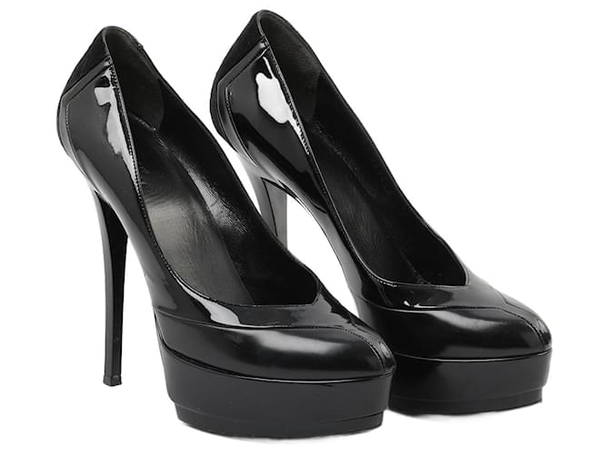 GUCCI  Heels EU 38 Patent leather Black  ref.1320503