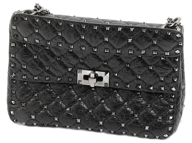 VALENTINO GARAVANI  Handbags   Leather Black  ref.1320508