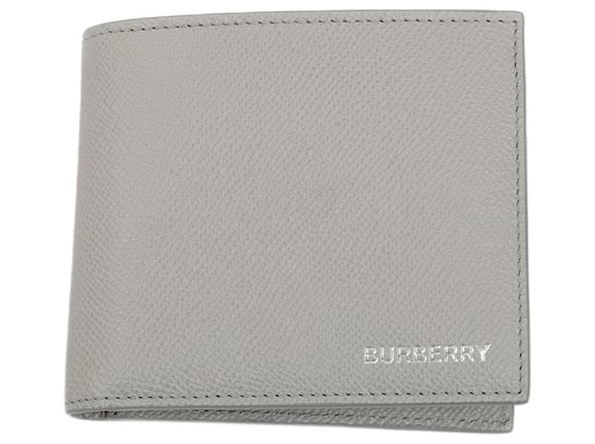 BURBERRY  Wallets   Leather Grey  ref.1320512