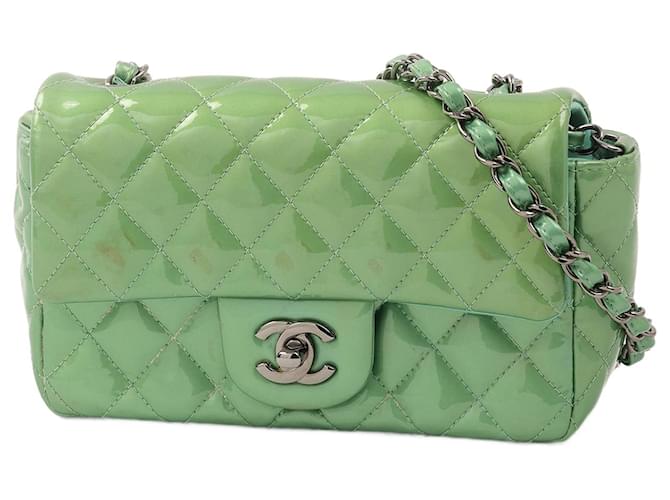 Timeless CHANEL  Handbags   Patent leather Green  ref.1320518