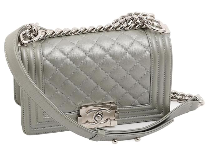 CHANEL  Handbags   Leather Grey  ref.1320519