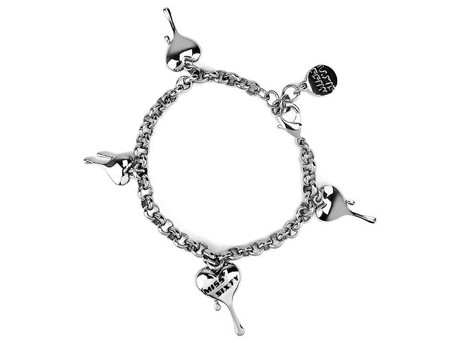 Pulsera Miss Sixty Corazón Sangrante Plata