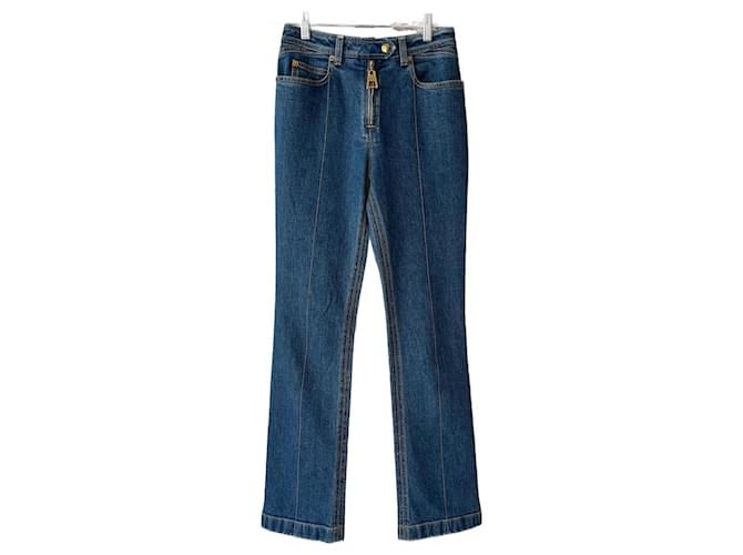 Jeans blu Louis Vuitton Cotone  ref.1320530
