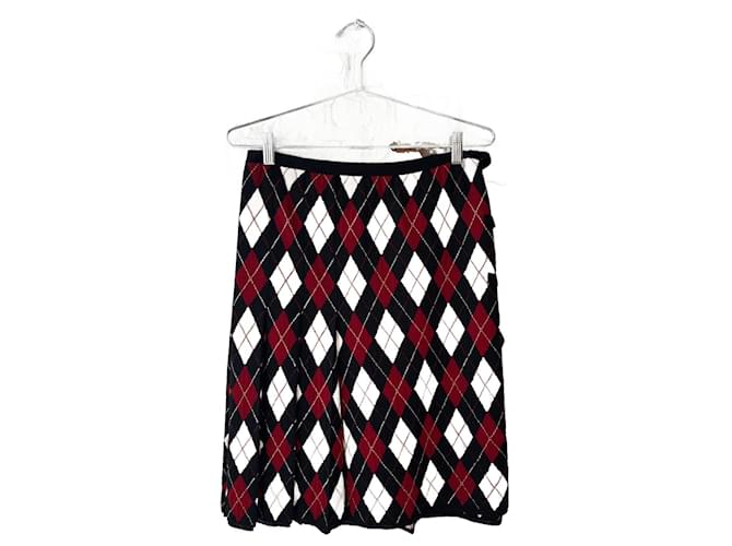 Jean Paul Gaultier Argyle Wool Knit Skirt  ref.1320541