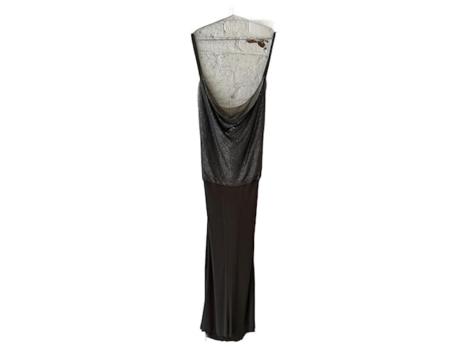 Jean Paul Gaultier JPG Chainmail Backless Dress, Early 2000S Viscose  ref.1320548