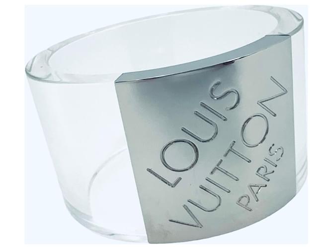 Bracelet large en acrylique transparent Louis Vuitton Nightclubber GM pour femmes  ref.1320684