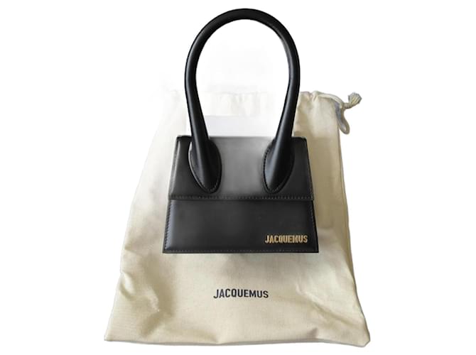 Jacquemus The Medium Chiquito Black Leather  ref.1320685