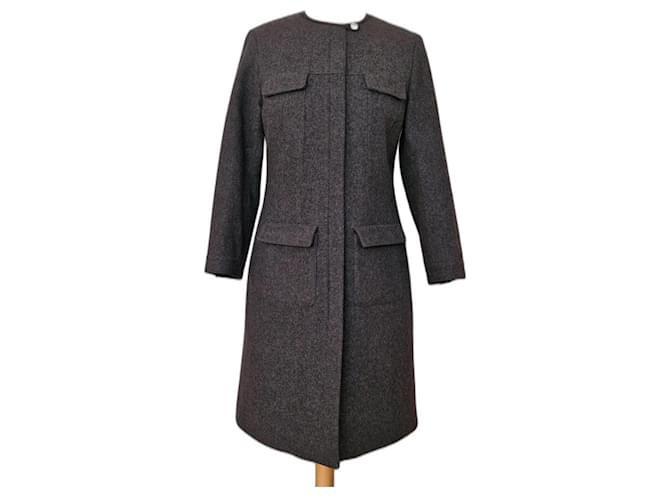 Prada Coats, Outerwear Grey Wool  ref.1320686