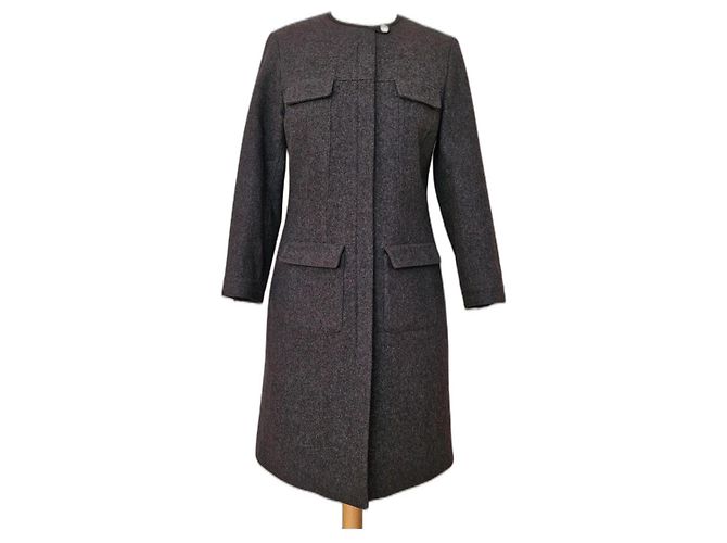 Prada Wool Coat Grey Size 42