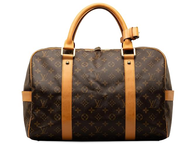 Louis Vuitton Brown Monogram Carryall Leather Cloth  ref.1320724