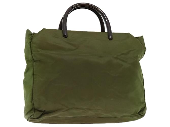 PRADA Hand Bag Nylon Khaki Auth 69657  ref.1320853