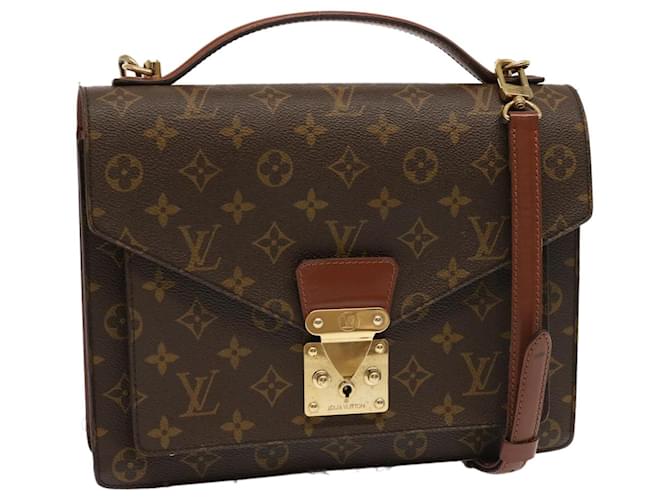 Louis Vuitton Monogram Monceau 28 Hand Bag 2way M51185 LV Auth 69275 Cloth  ref.1320944