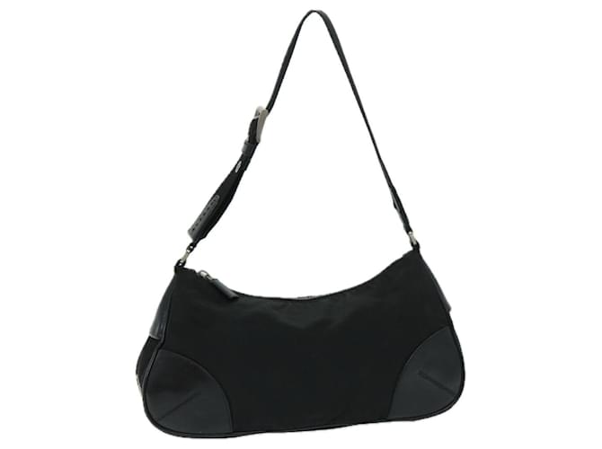 PRADA Shoulder Bag Nylon Black Auth bs12809  ref.1320948