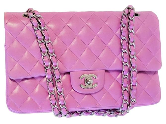 Chanel timeless bag Pink Leather  ref.1320987