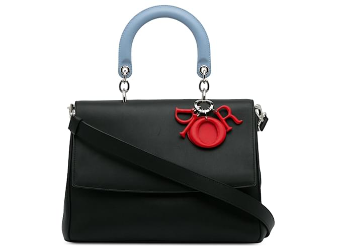 Be Dior DIOR HandbagsLeather Black  ref.1321025