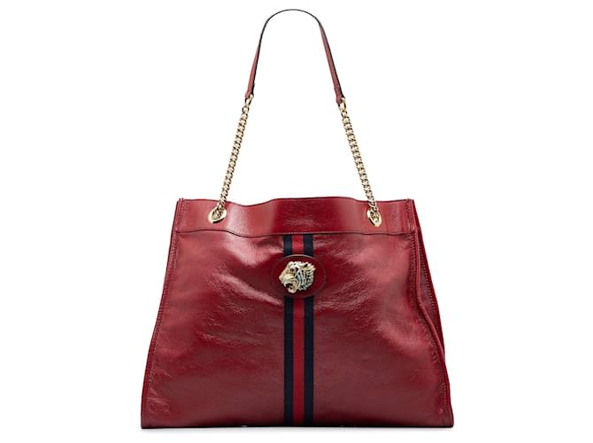 GUCCI HandbagsLeather Red  ref.1321028