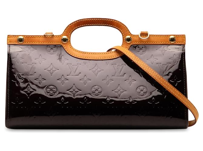 Louis Vuitton Purple Monogram Vernis Roxbury Drive Leather Patent leather  ref.1321082