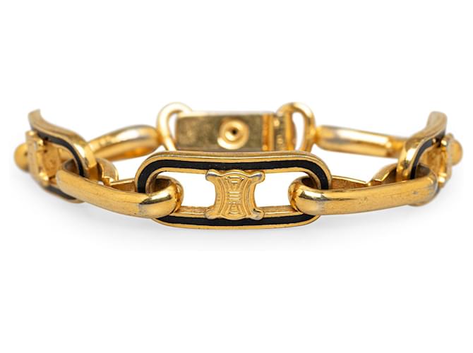 Céline Celine Gold Triomphe Chain Bracelet Golden Metal Gold-plated  ref.1321147