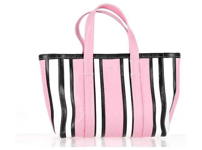 Everyday Balenciaga mittelgroße East-West-Einkaufstasche aus rosa Leder Pink  ref.1321171