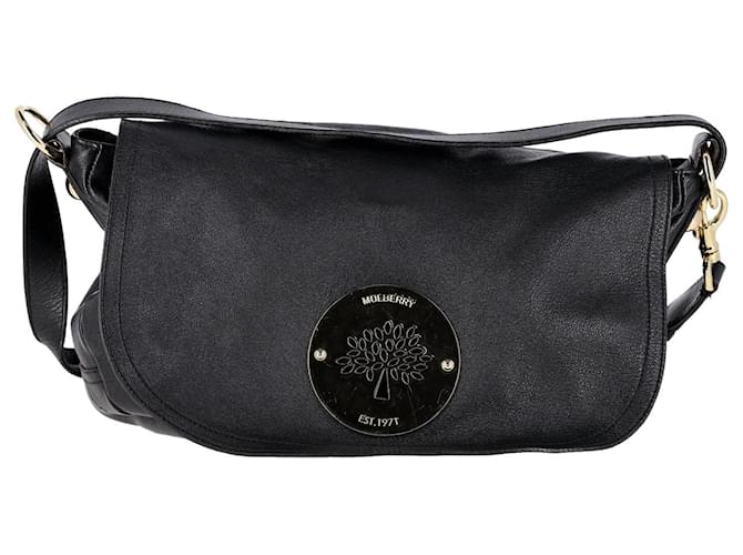 Mulberry Daria Shoulder Bag in Black Leather   ref.1321199