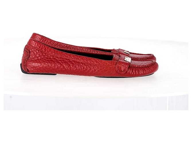 Burberry Loafers in Red Leather  ref.1321205