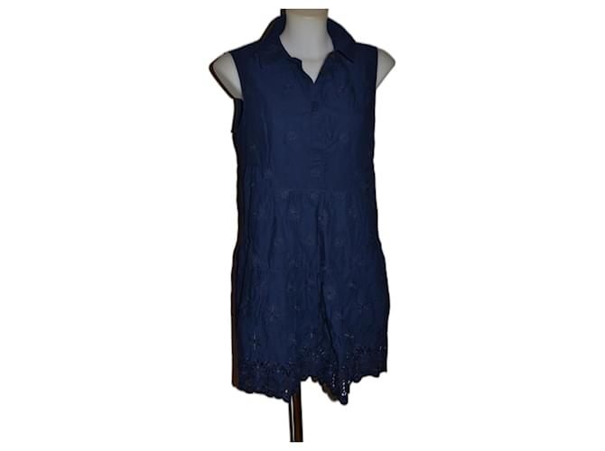 Diane Von Furstenberg abito Blu Cotone  ref.1321245