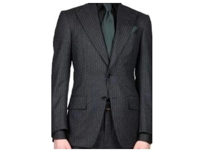 Tom Ford suit 48 grey jacket new Dark grey Wool  ref.1321248