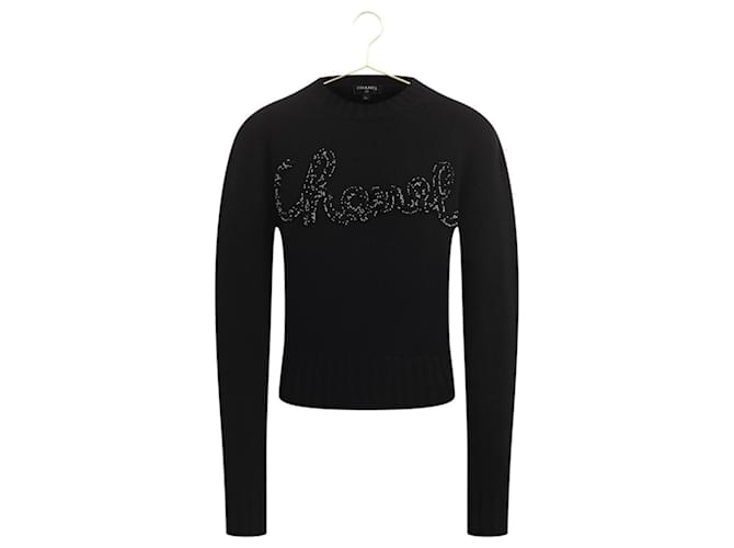 Chanel Knitwear Black Cashmere  ref.1321260