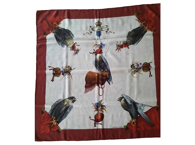 Hermès Caccia al volo Multicolore Cachemire