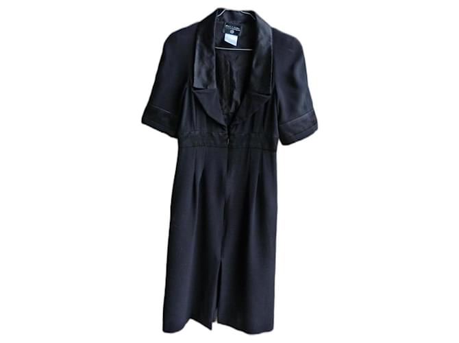 Chanel Robes Soie Noir  ref.1321267