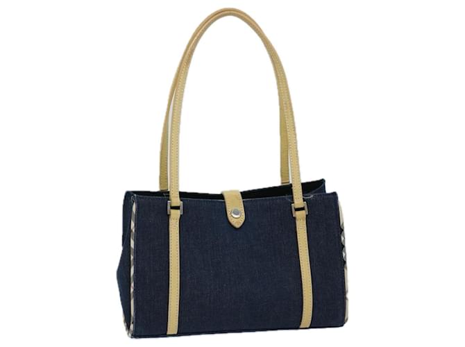 BURBERRY Blue Label Hand Bag Canvas Navy Auth ep3769 Navy blue Cloth  ref.1321272