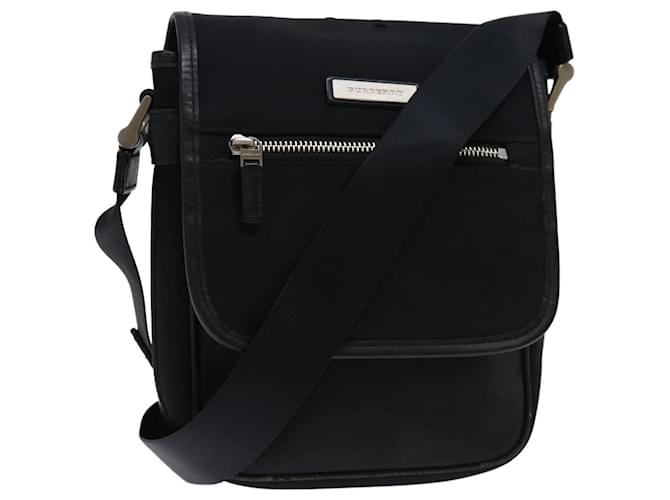 BURBERRY Shoulder Bag Nylon Black Auth bs12802  ref.1321319