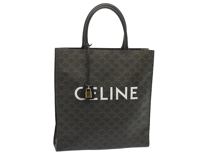 Céline CELINE Triomphe Cabas Vertical Cabas PVC Noir 194432 auth 68823UNE  ref.1321328