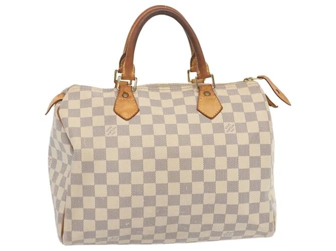 Louis Vuitton Damier Azur Speedy 30 Hand Bag N41533 LV Auth 68486  ref.1321335
