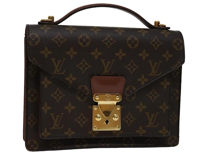 Louis Vuitton Monogram Monceau 26 Bolsa de hombro 2camino M51187 LV Auth 68935 Monograma Lienzo  ref.1321393