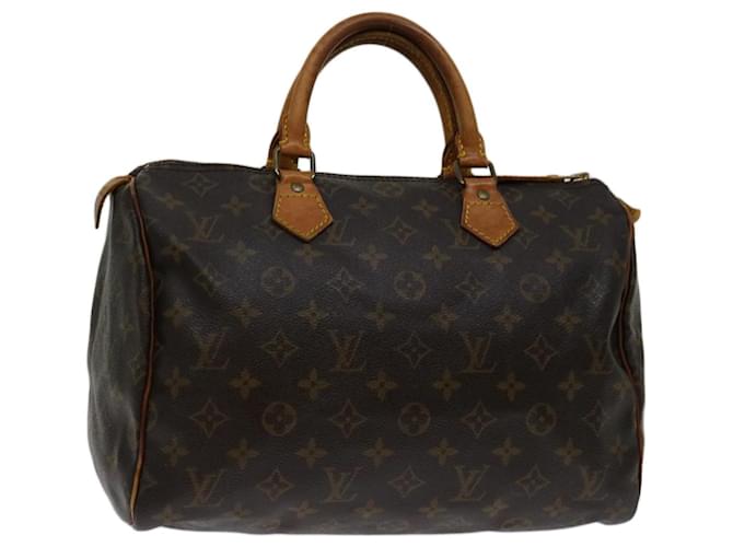 Louis Vuitton Monogram Speedy 30 Hand Bag M41526 LV Auth 69587 Cloth  ref.1321398