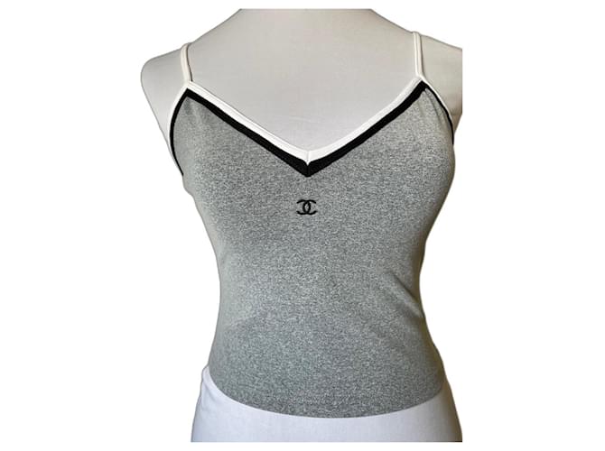Chanel Tops Polyamide Gris  ref.1321426