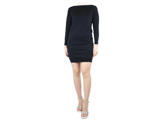 Ralph Lauren Schwarzes Strickkleid - Größe S