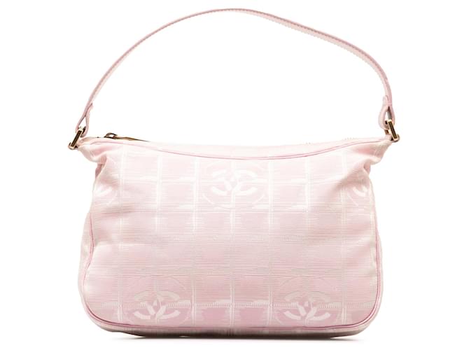 Bolso Chanel Pink New Travel Line Rosa Nylon Paño  ref.1321497