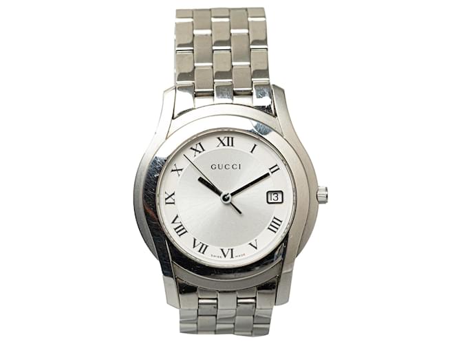 Gucci Silver Quartz Stainless Steel 5500 watch Silvery Metal  ref.1321506