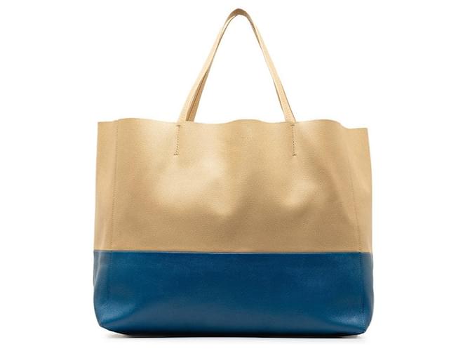 Céline Cabas Horizontal Bicolor Tote Bag Leather  ref.1321600